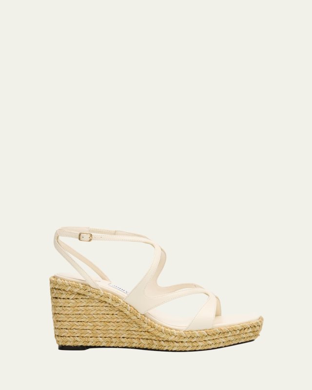 Ayla 85 Leather Wedge Sandals